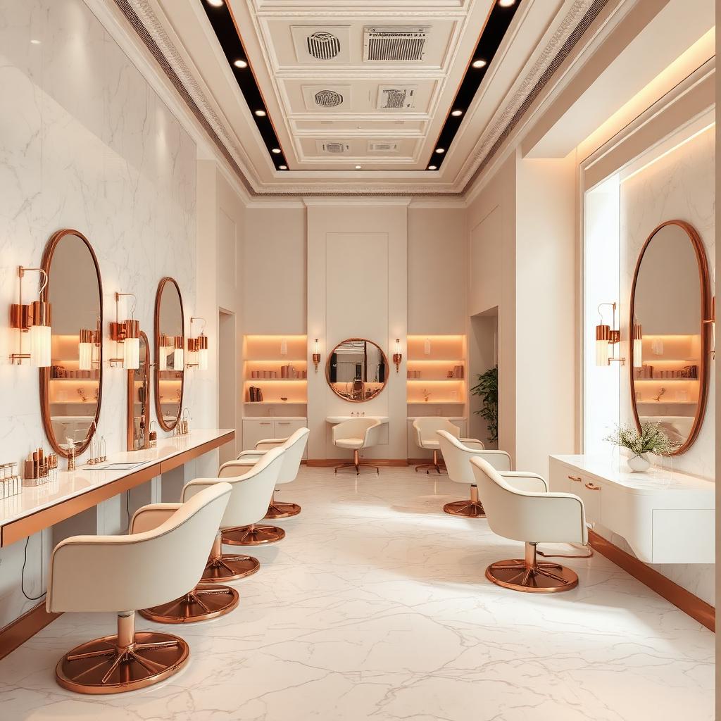 Interior of Velvet Glow Beauty Salon